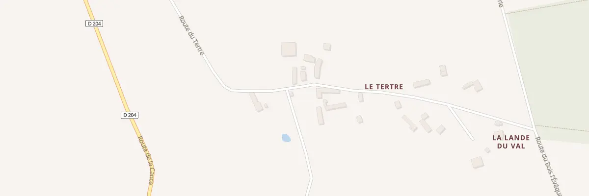 Plan du 79 Le Tertre à La Lande-de-Goult