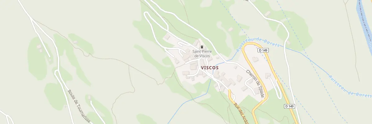 Plan du 5001 Le Village à Viscos