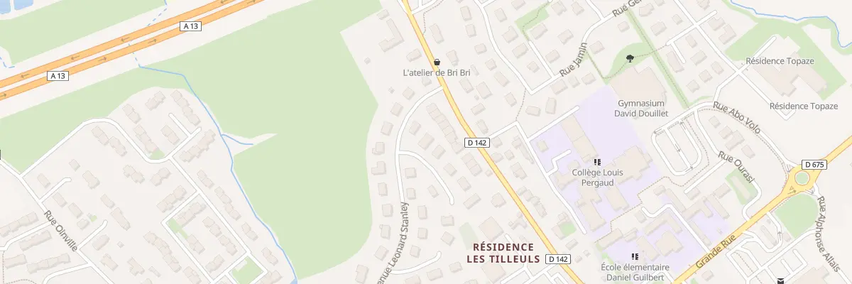 Plan du 2 Rue Auguste Daudet à Dozulé