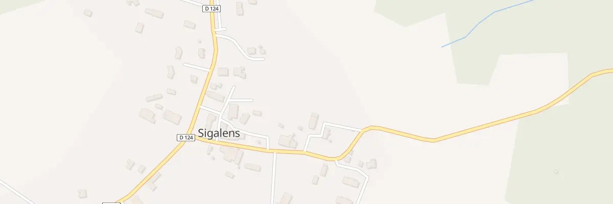 Plan du 51 Le Bourg Nord à Sigalens