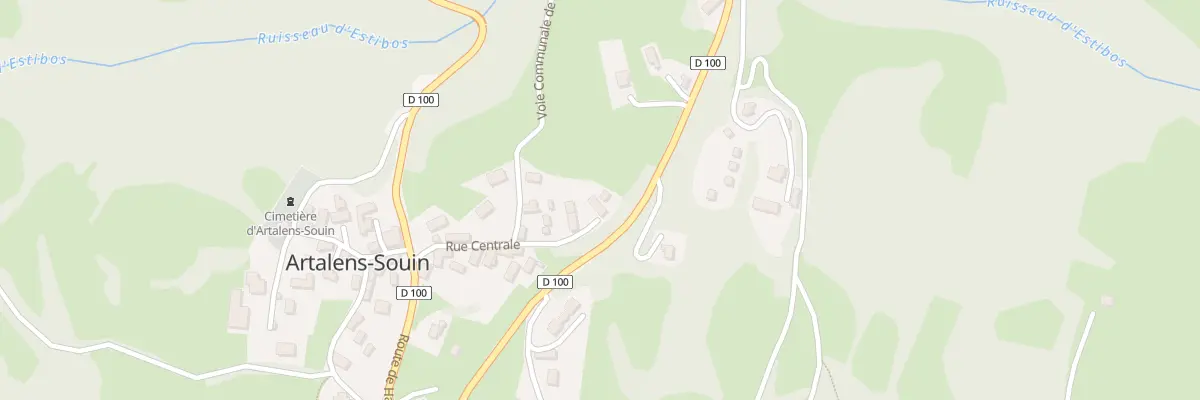 Plan du 16 Rue de la Fontaine à Artalens-Souin