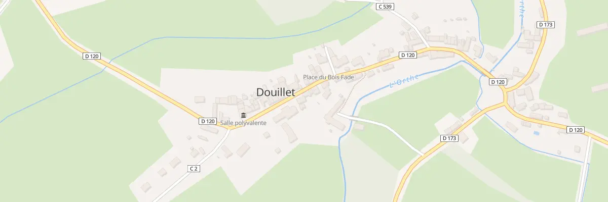 Plan du 3 Rue Robert Triger à Douillet
