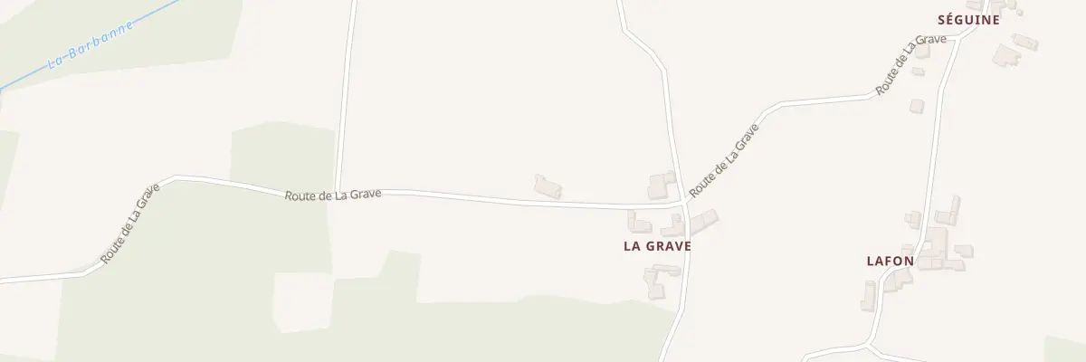 Plan du 61 La Grave à Puisseguin