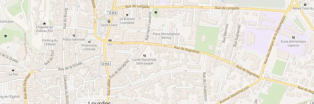 Plan du 26 Rue de Bagnères à Lourdes