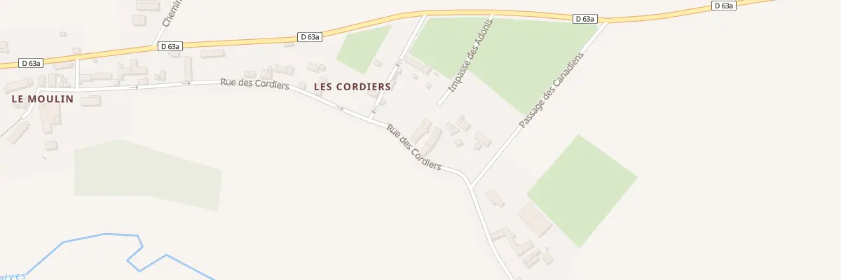 Plan du 23 Rue des Cordiers à Crocy
