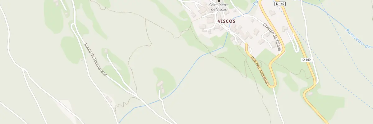 Plan du 2020 Rte de Tournarisse à Viscos