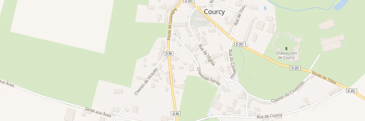 Plan du 166 Rue de Louvagny à Courcy