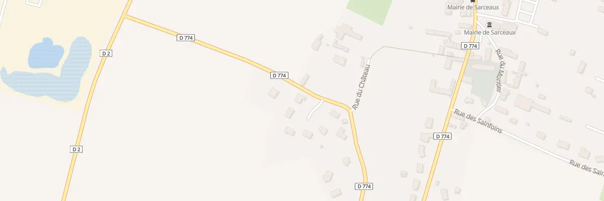 Plan du 25 Rue Fontaine Michon à Sarceaux
