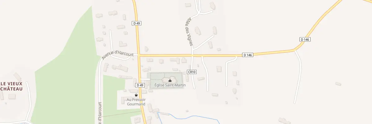Plan du 8 Rue du Presbytère à Beuvron-en-Auge