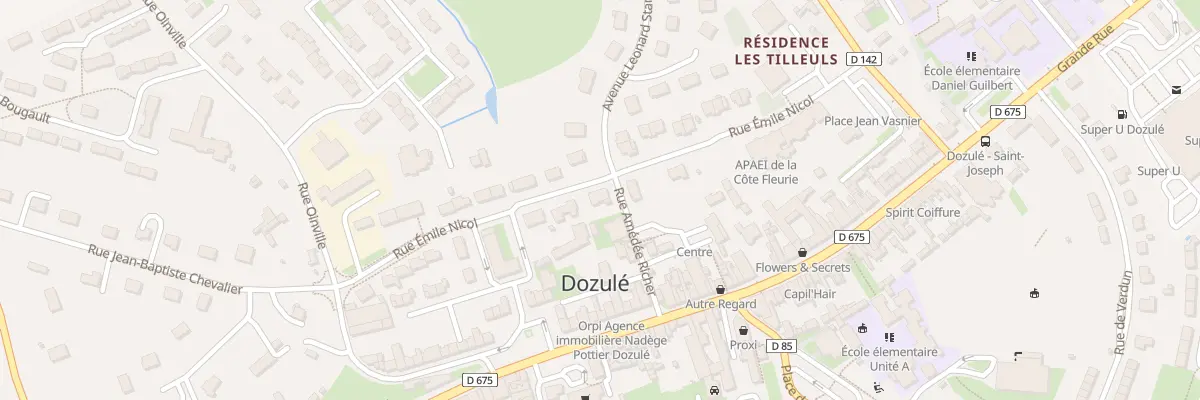 Plan du 10 Rue Amédée Richer à Dozulé
