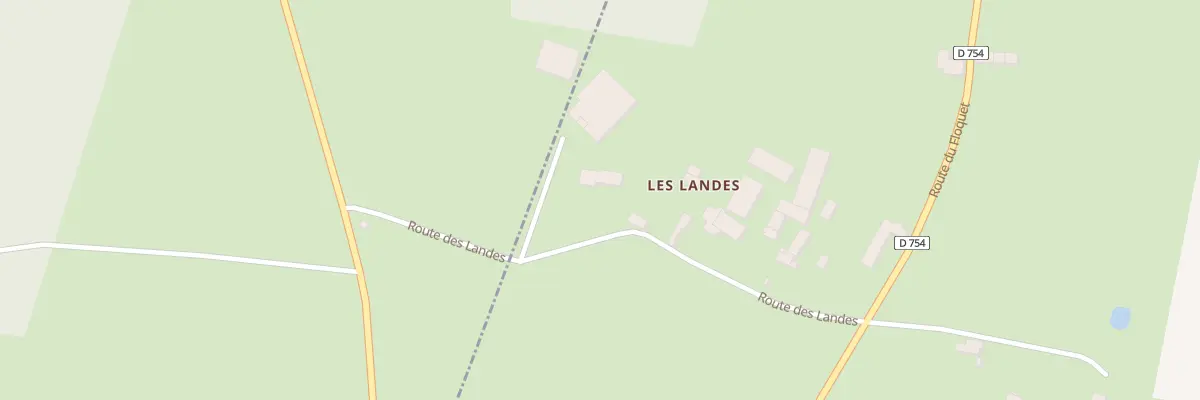Plan du 20 Les Landes à Boischampré