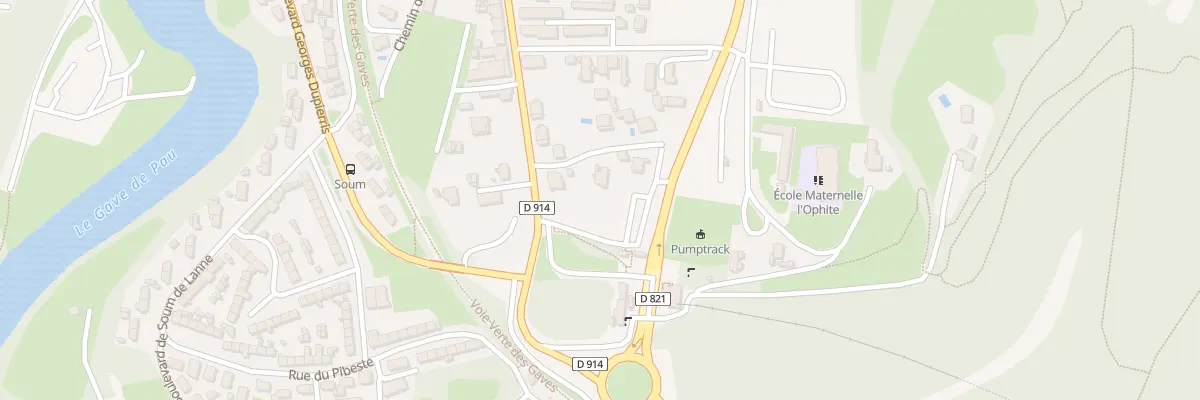 Plan du 2 Imp Maurice Dezes à Lourdes