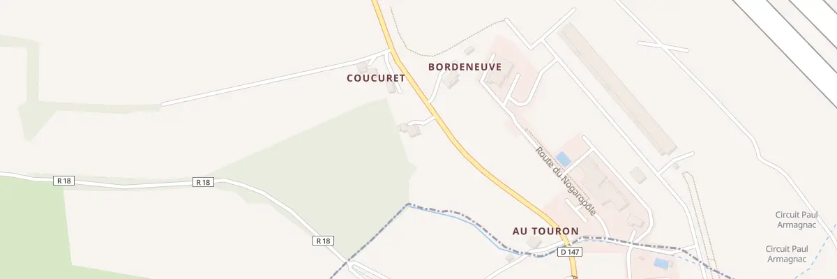 Plan du 1 Rte de Caupenne à Caupenne-d’Armagnac