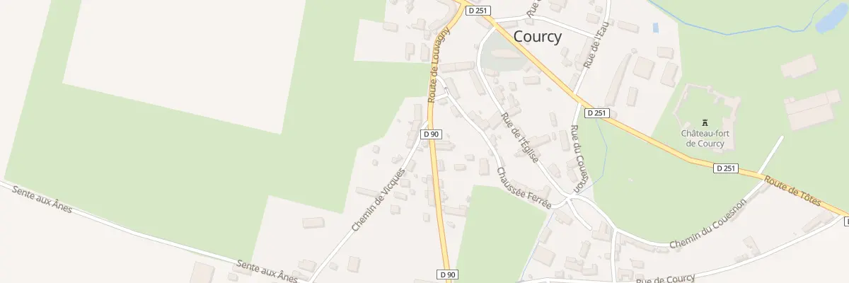 Plan du 2 Che de Vicques à Courcy
