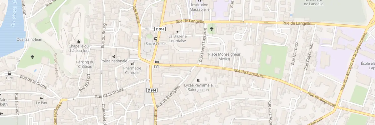 Plan du 13 Rue de Bagnères à Lourdes
