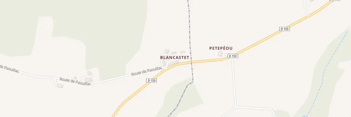 Plan du 3506 Rte de Bourrouillan à Panjas