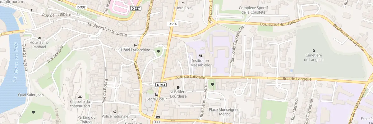 Plan du 7 Rue Soubies à Lourdes