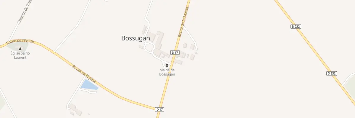 Plan de Robert à Bossugan