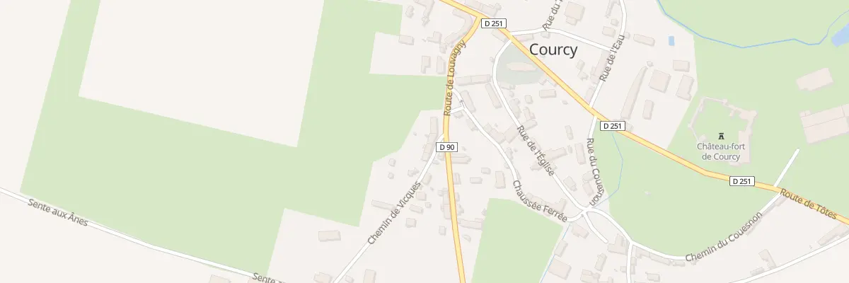 Plan du 43 Che de Vicques à Courcy