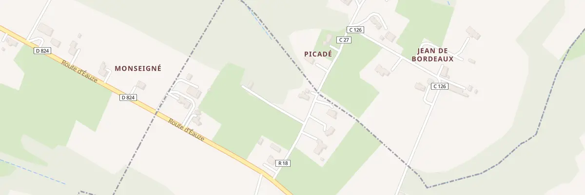 Plan du 15 Rte du Lac à Larée