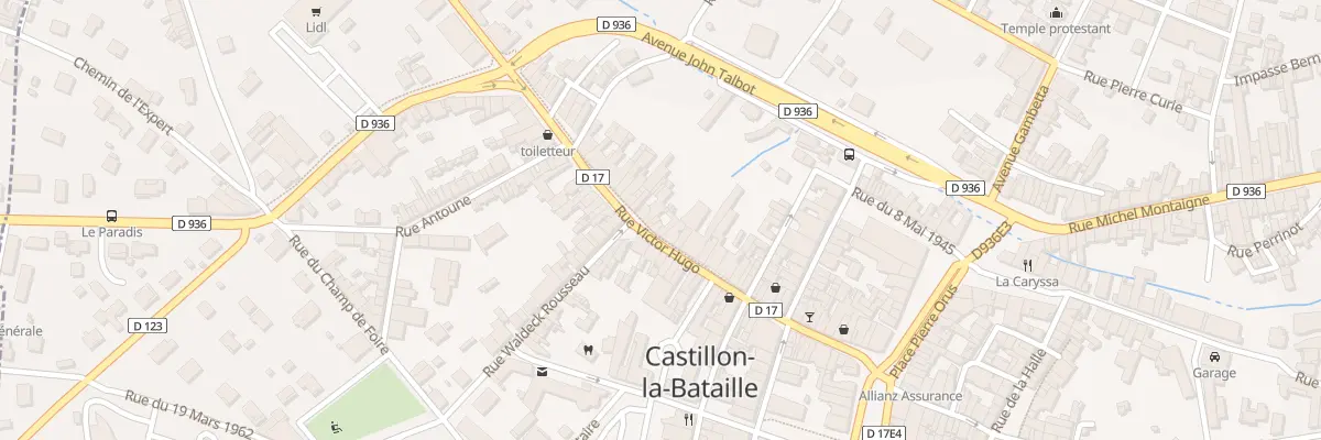 Plan du 60 Rue Victor Hugo à Castillon-la-Bataille