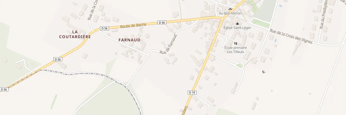 Plan du 7 Rue de Farnaud à Saint-Léger-de-Montbrillais