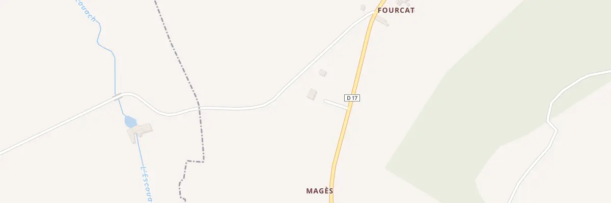 Plan du 1 Mages à Pujols