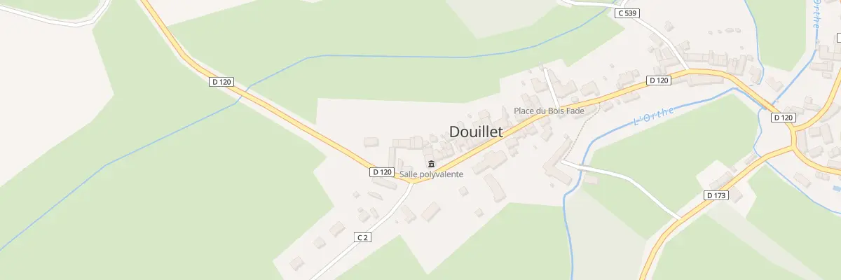 Plan du 8 Rue Robert Triger à Douillet