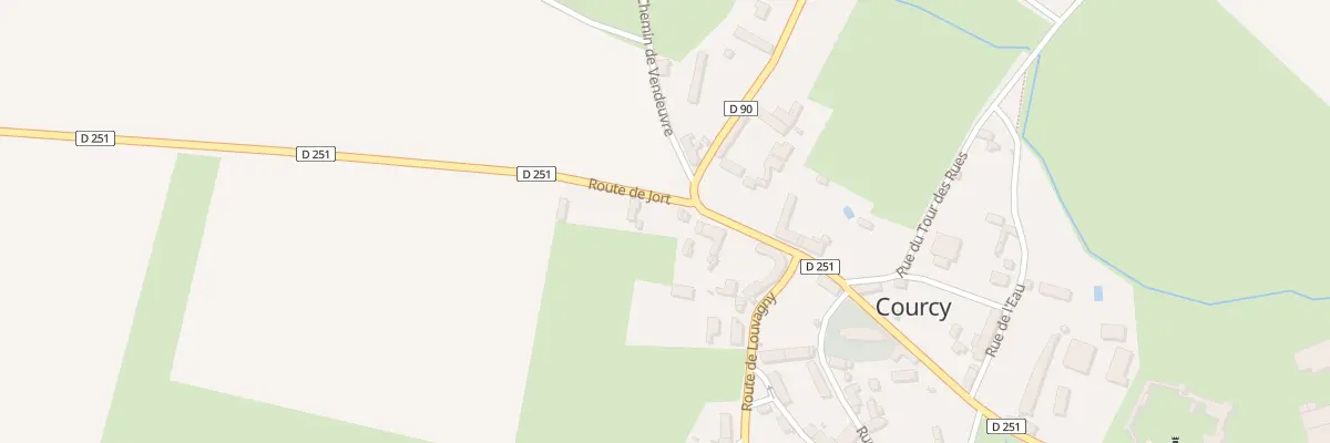 Plan du 1 Rte de Jort à Courcy