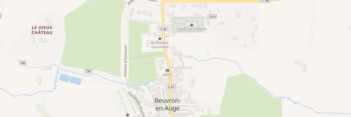 Plan du 16 Rue Michel d’Ornano à Beuvron-en-Auge