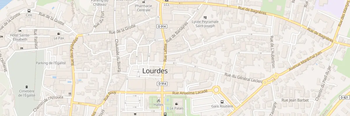 Plan du 4 Av du Mal Joffre à Lourdes