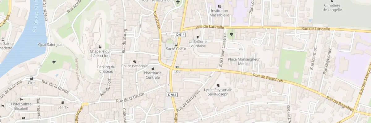 Plan du 11 Rue Saint Pierre à Lourdes