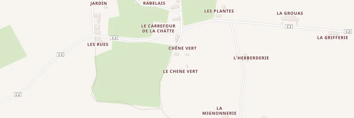 Plan du 1 Le Chene Vert à Pezé-le-Robert