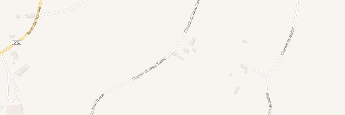 Plan du 545 Che du Beau Tonné à Belle Vie en Auge