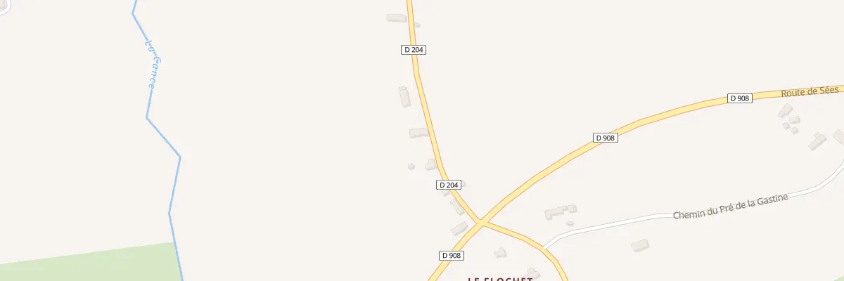 Plan du 109 Rte de la Cance à La Lande-de-Goult