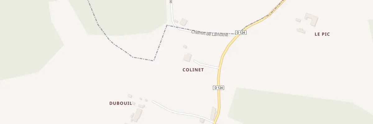 Plan du 18 Coulinet à Aillas