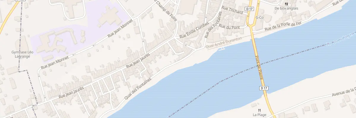 Plan du 9 Quai des Fontaines à Castillon-la-Bataille