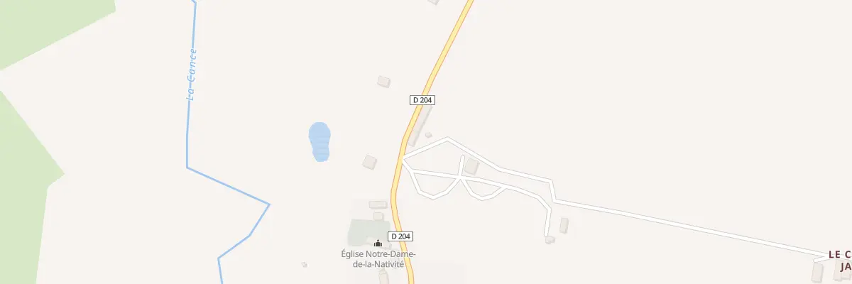 Plan du 5 Le Bourg à La Lande-de-Goult