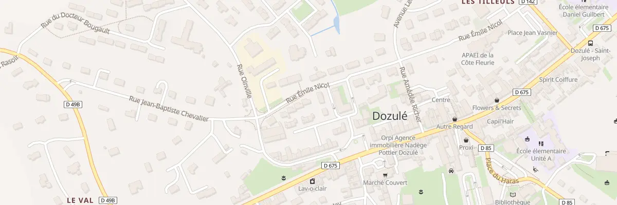 Plan du 9 Rue Émile Nicol à Dozulé