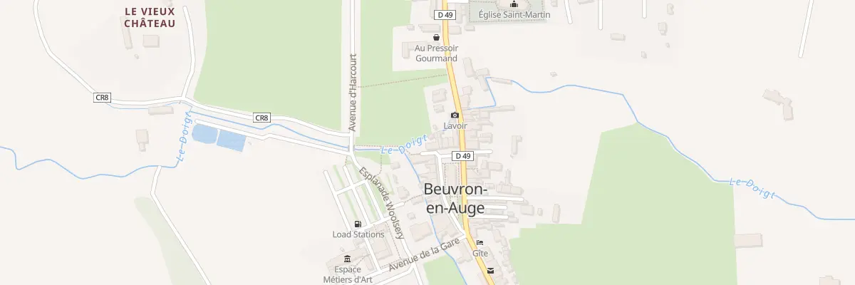 Plan du 10 Pl Michel Vermughen à Beuvron-en-Auge