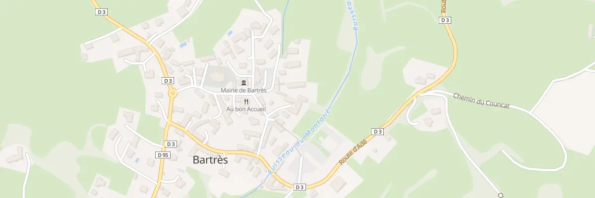 Plan du 2 Pl St Jean à Bartrès