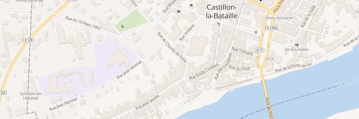 Plan du 13 Rue du Champ de Foire à Castillon-la-Bataille