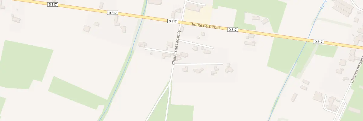 Plan du 105 Che Lacamie à Ger