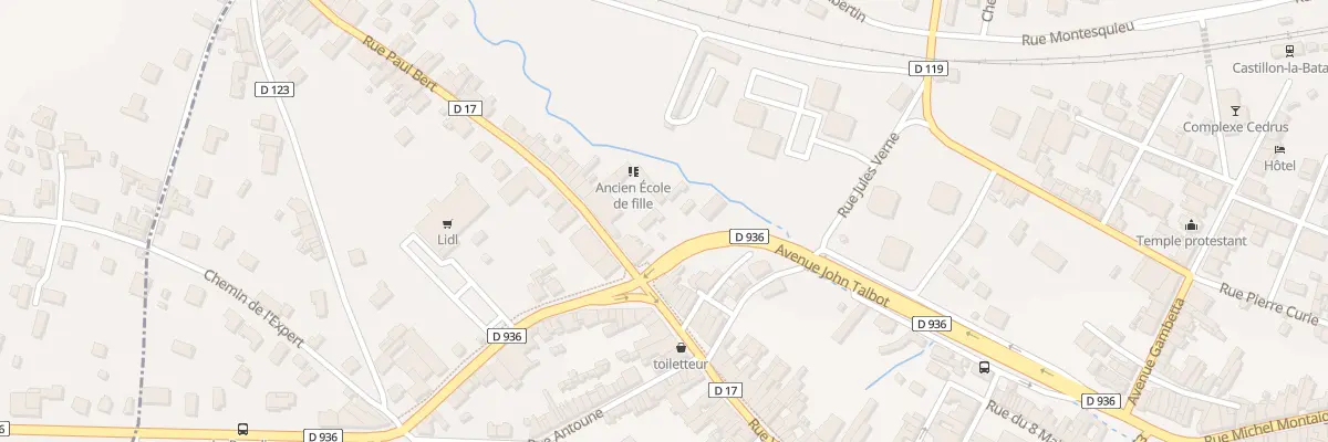 Plan du 10 Rue Paul Bert à Castillon-la-Bataille