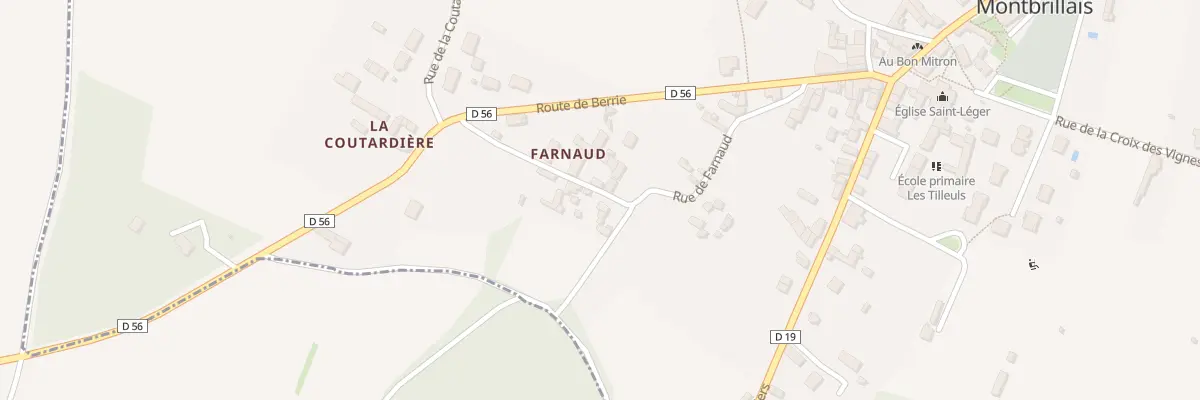 Plan du 15 Rue de Farnaud à Saint-Léger-de-Montbrillais