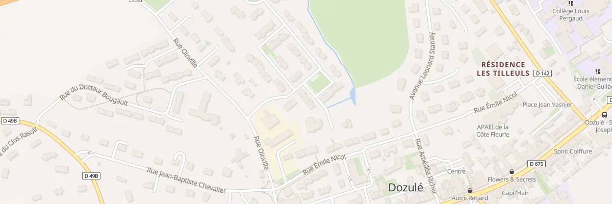 Plan du 3 Pl des Commandos de Marine à Dozulé
