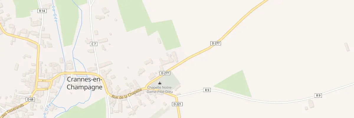 Plan du 7 Rue Thomas-francois Dalibard à Crannes-en-Champagne