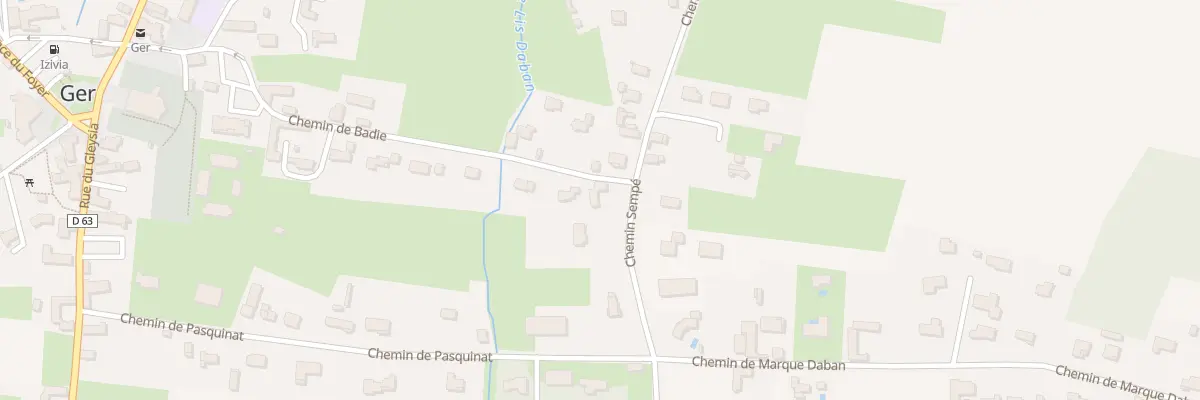 Plan du 145 Che Sempé à Ger
