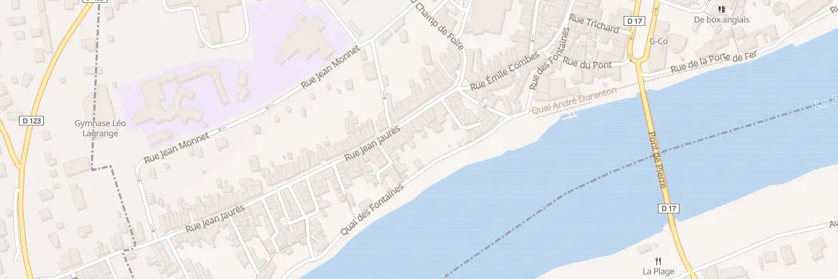 Plan du 17 Rue Jean Jaurès à Castillon-la-Bataille