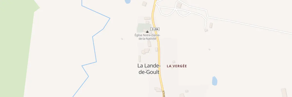 Plan du 2 Le Bourg à La Lande-de-Goult